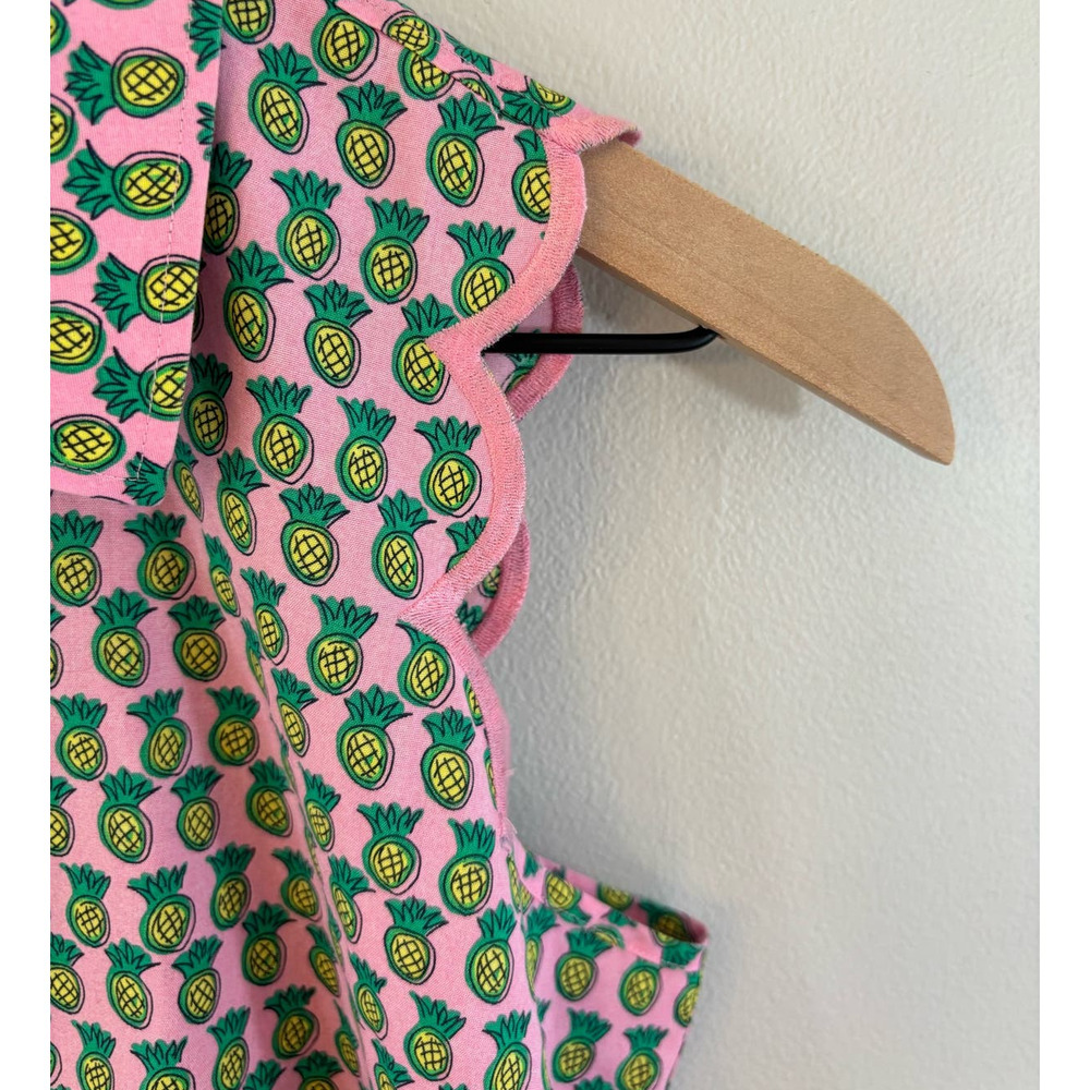 Talbots Sleeveless Button Up Collared Pineapple S… - image 4